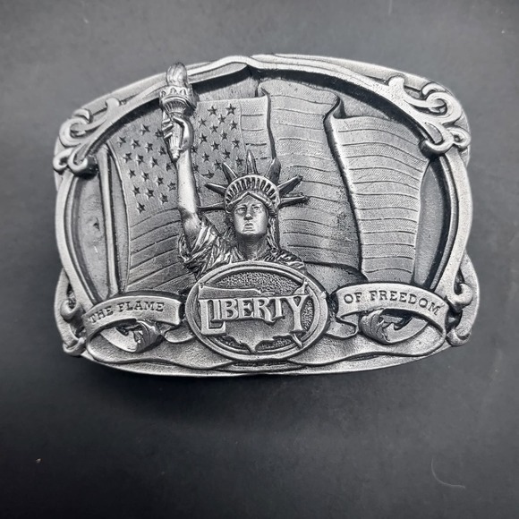 1985 Bergamot Brass Works Lady Liberty Belt Buckle Made in USA - Picture 10 of 10